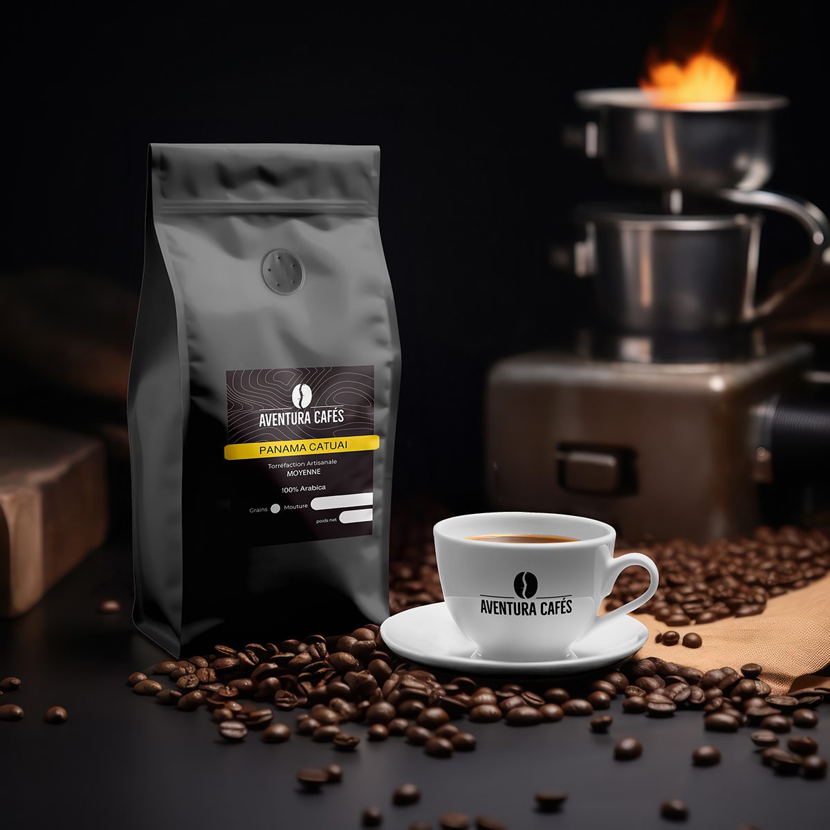 Sac Aventura Cafés et tasse de café